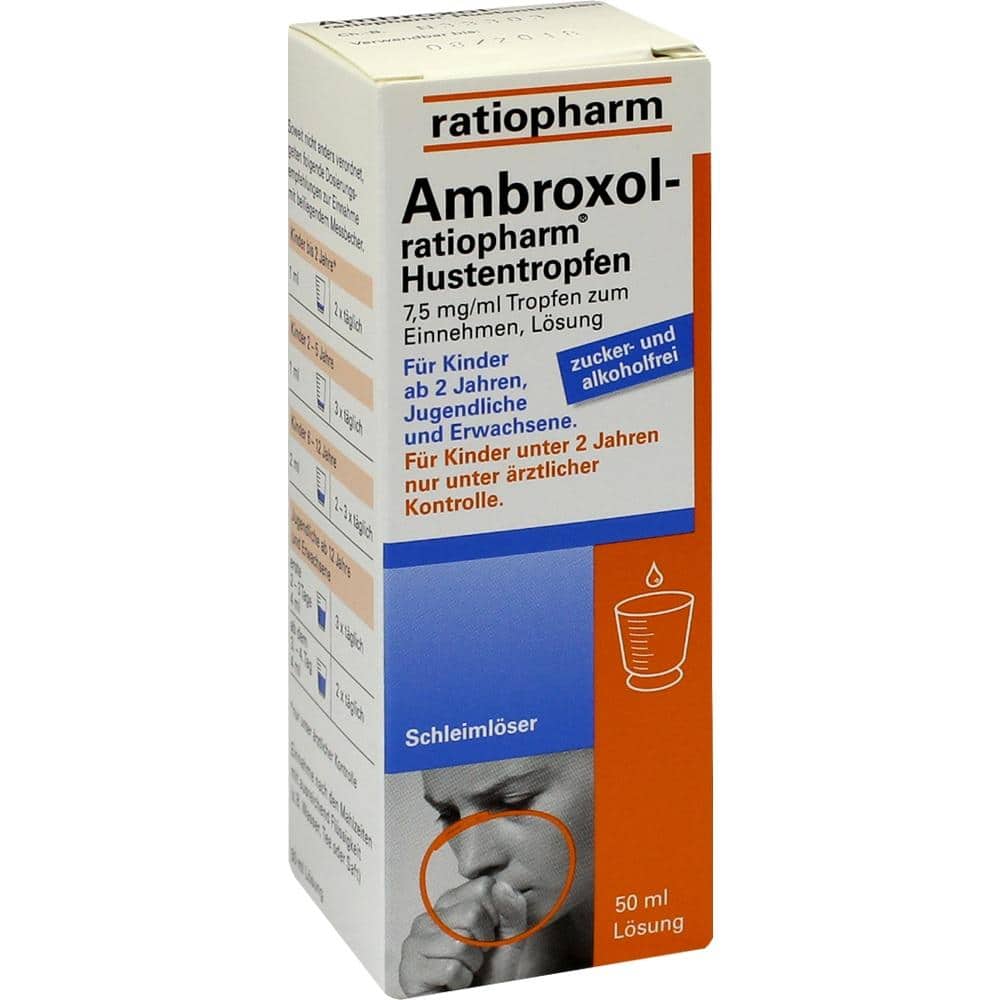Ambroxol-ratiopharm Hustentropfen 50 ml Tropfen zum Einnehmen