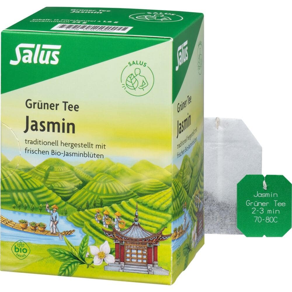 Salus Grüner Tee Jasmin 15 St Filterbeutel