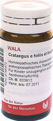 Crataegus e foliis et fructibus D2 Globuli 20 g Globuli