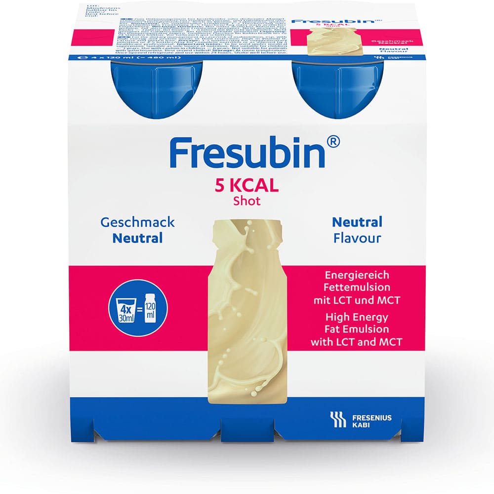 Fresubin 5 kcal SHOT Neutral 4X120 ml Lösung