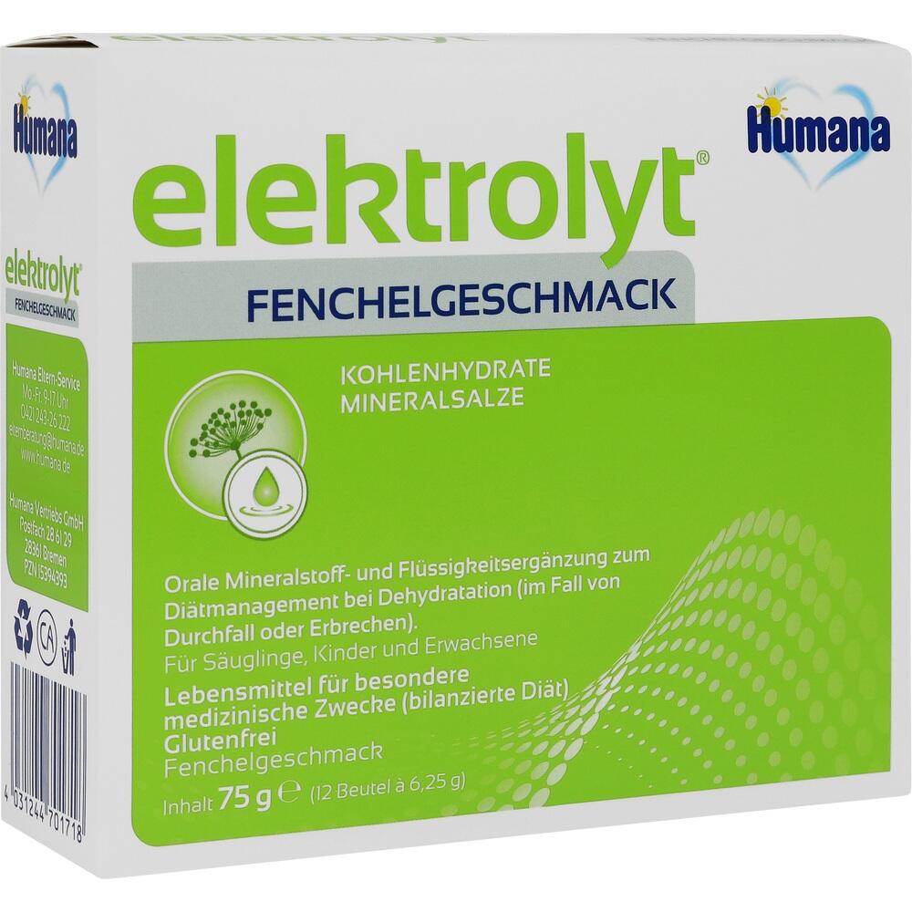 Humana elektrolyt FENCHELGESCHMACK 75g 75 g Pulver