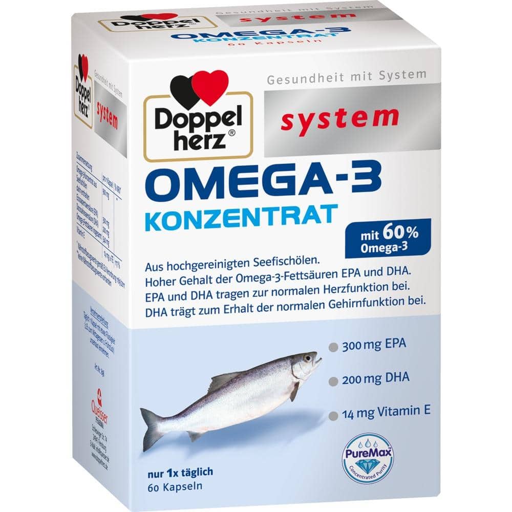 Doppelherz system OMEGA-3 KONZENTRAT  60 St Kapseln