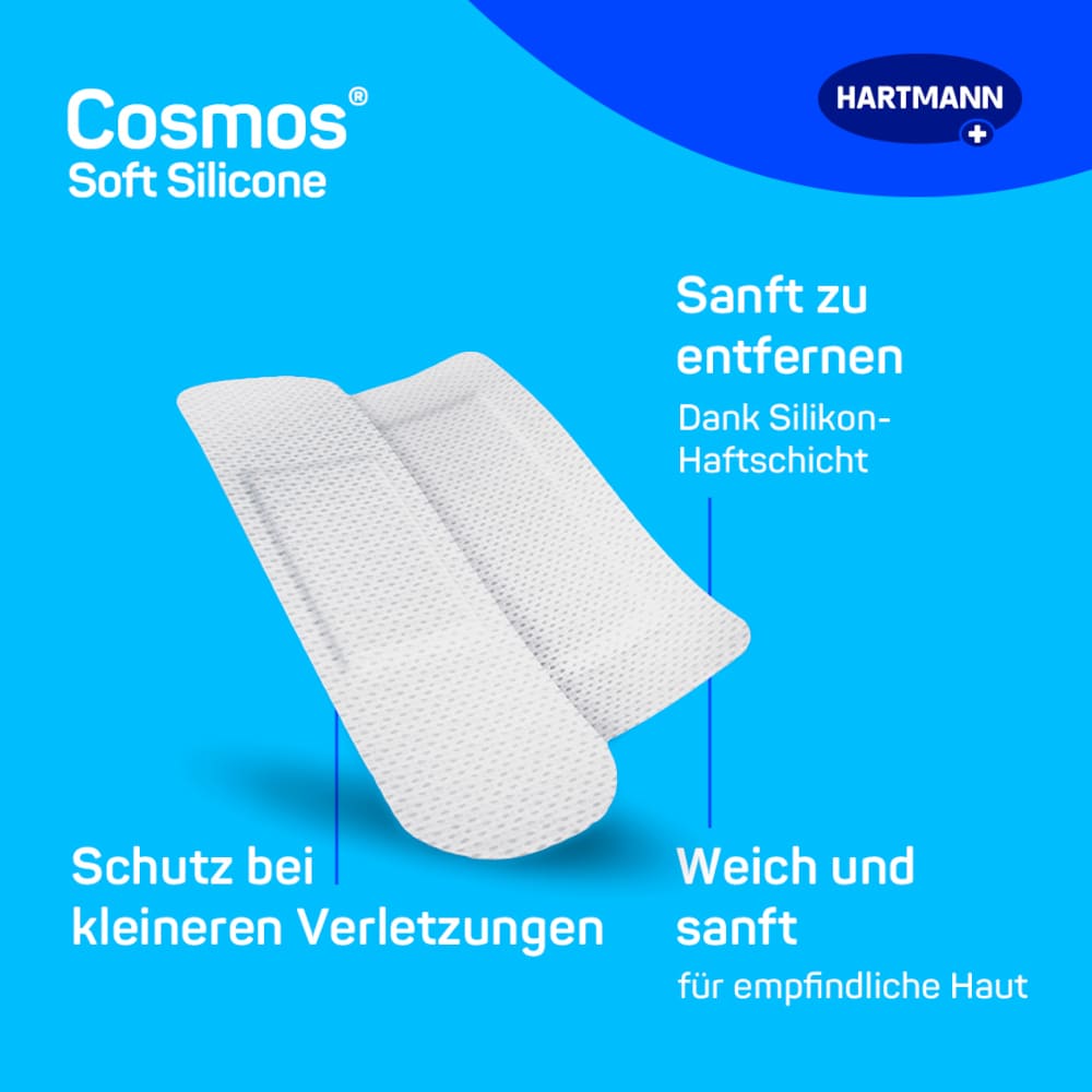 HARTMANN cosmos soft silicone Pflaster 8 St Pflaster