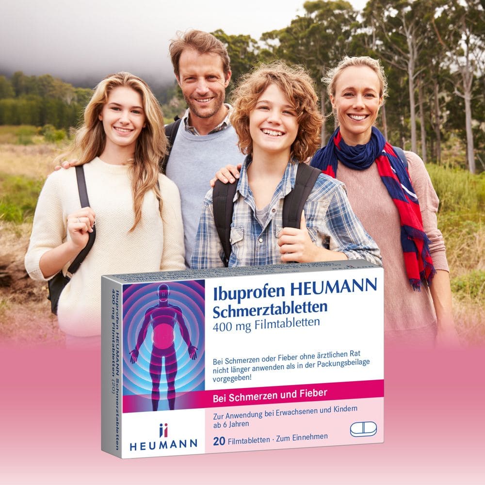 Ibuprofen HEUMANN Schmerztabletten 400mg 20 St Filmtabletten