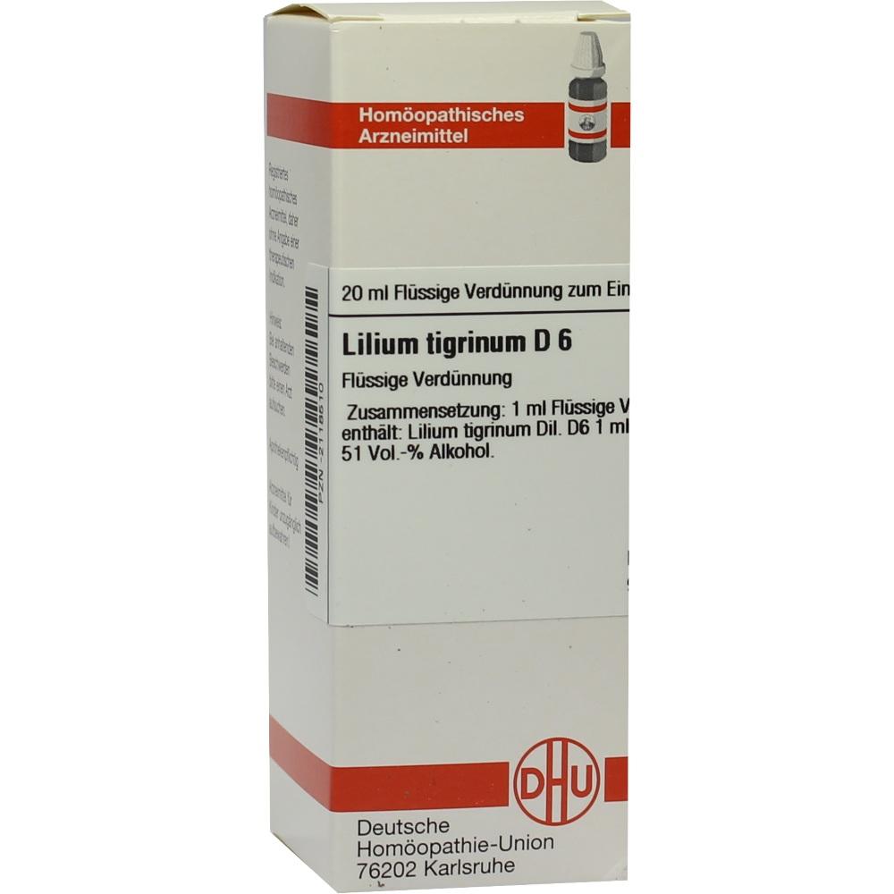LILIUM TIGRINUM D 6 Dilution 20 ml Dilution