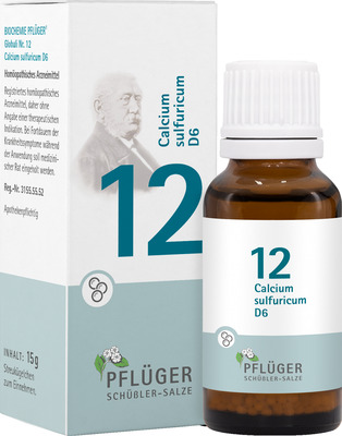 Schüßler-Salz Nr. 12 Calcium sulfuricum D6 15 g Globuli