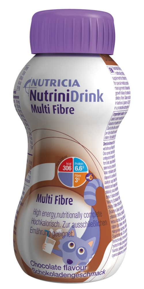NutriniDrink Multi Fibre Schokolade 200 ml Flüssigkeit