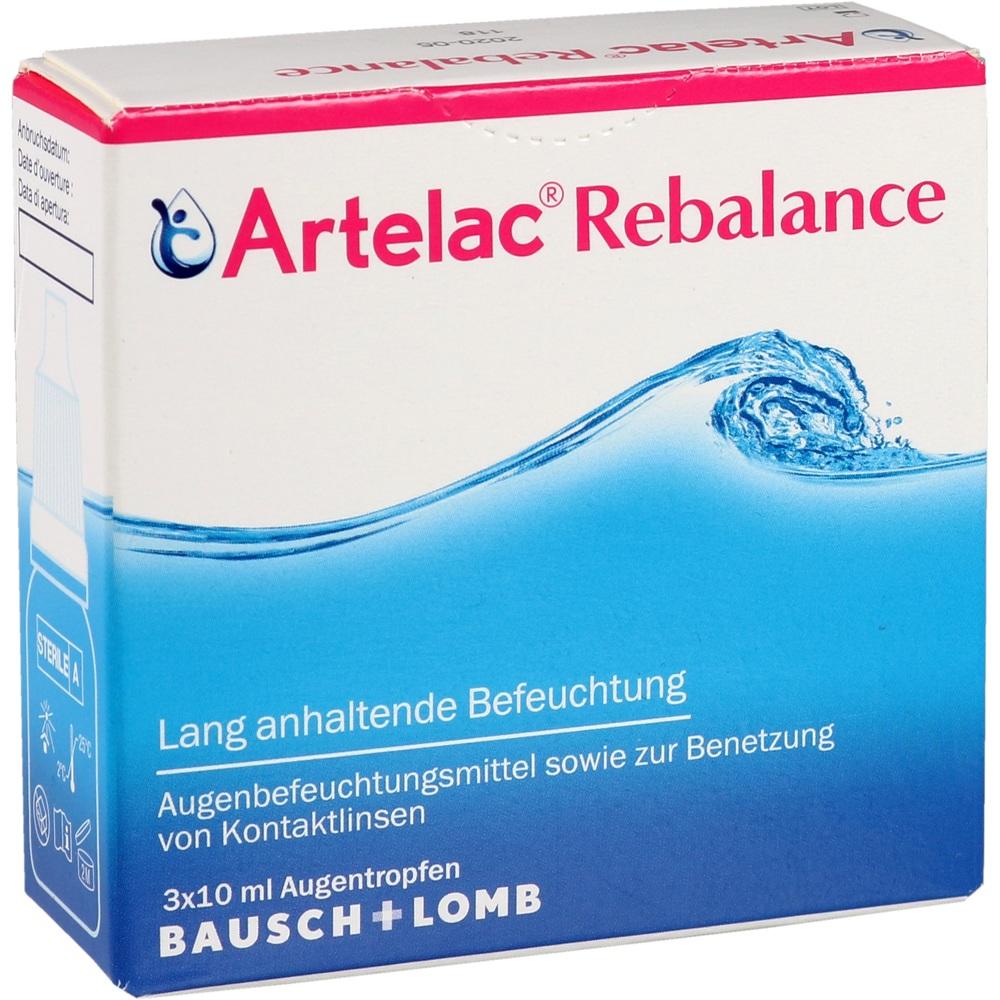Artelac Rebalance Augentropfen für gereizte trockene Augen 3X10 ml Augentropfen