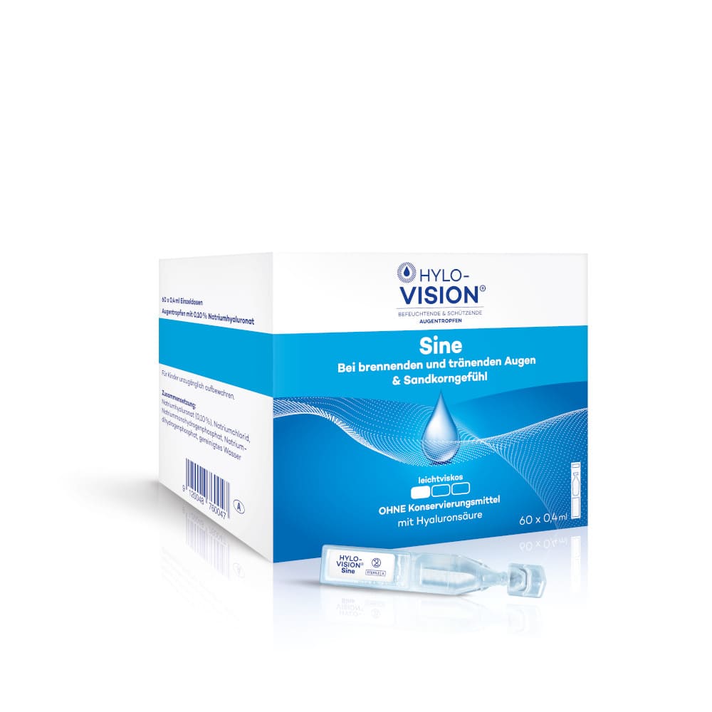 HYLO-VISION Sine 60X0.4 ml Einzeldosispipetten
