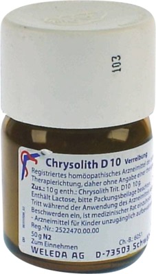 WELEDA CHRYSOLITH D 10 Trituration 50 g Trituration
