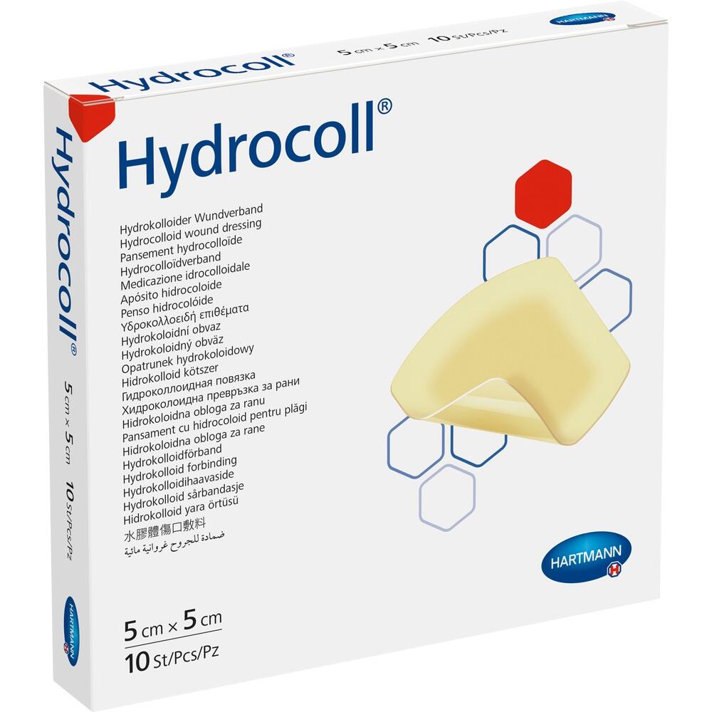 HYDROCOLL Wundverband 5x5 cm 10 St Kompressen