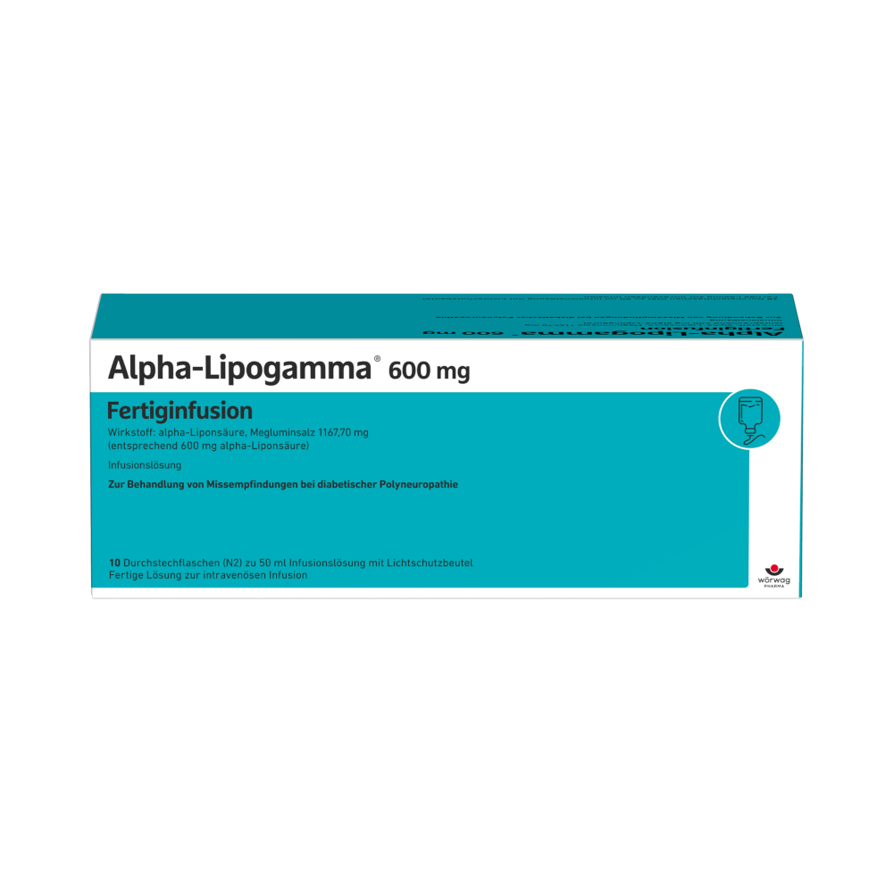 Alpha-Lipogamma 600mg Fertiginfusion 10X50 ml Infusionslösung