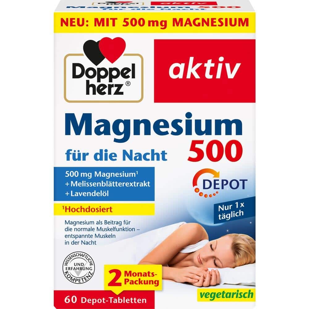Doppelherz aktiv Magnesium 500 für die Nacht 60 St Tabletten