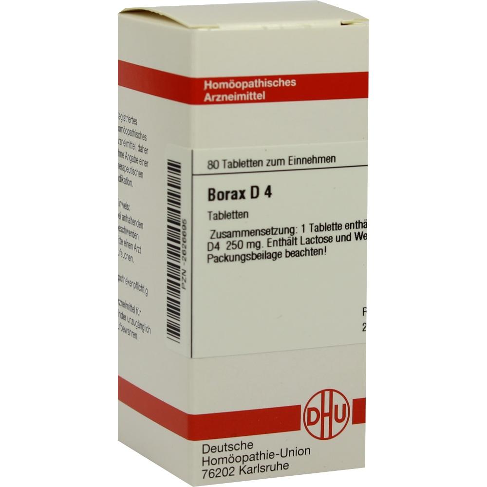 BORAX D 4 Tabletten 80 St Tabletten