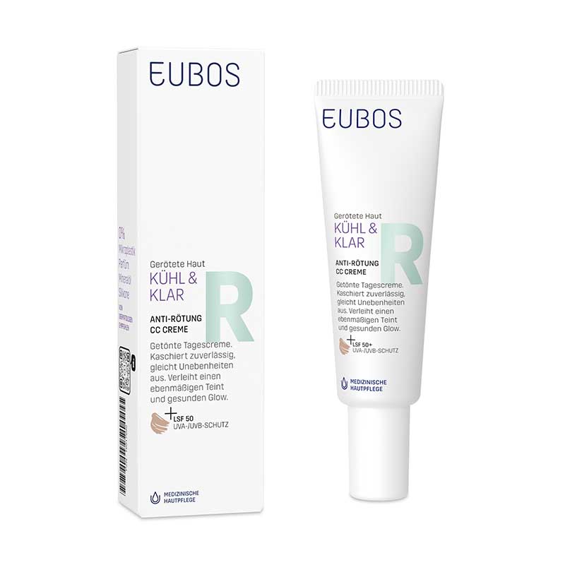 EUBOS KÜHL & KLAR Anti-Rötung CC Creme LSF50 30 ml Creme