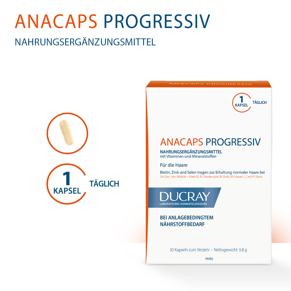 DUCRAY ANACAPS Progressiv Kapseln 30 St Kapseln