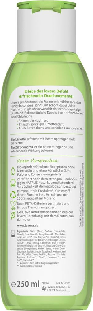 lavera PFLEGEDUSCHE ERFRISCHEND  250 ml Flaschen