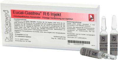 EUCAL Gastreu R 6 Injekt Ampullen 10X2 ml Ampullen
