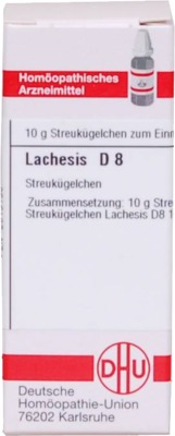 LACHESIS D 8 Globuli 10 g Globuli