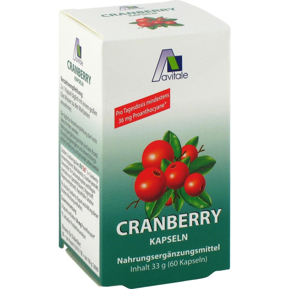 Avitale CRANBERRY KAPSELN 400 mg 60 St Kapseln