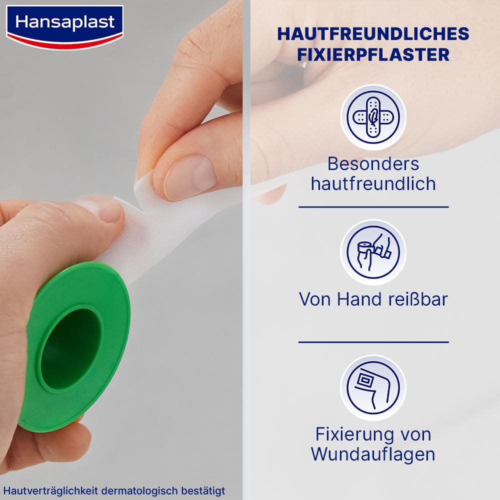 Hansaplast SENSITIVE 5m x 1,25cm 1 St Pflaster