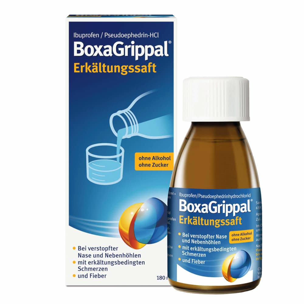 BoxaGrippal Erkältungssaft 180 ml Suspension