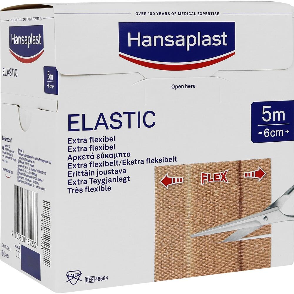 Hansaplast ELASTIC Pflaster 6cm x 5m 1 St Pflaster