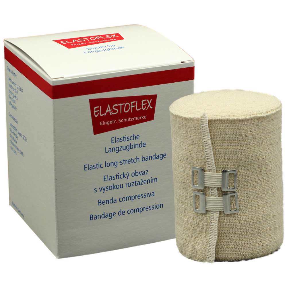 ELASTOFLEX Elastische Langzugbinde 10cm x 10m Natur 1 St Binden