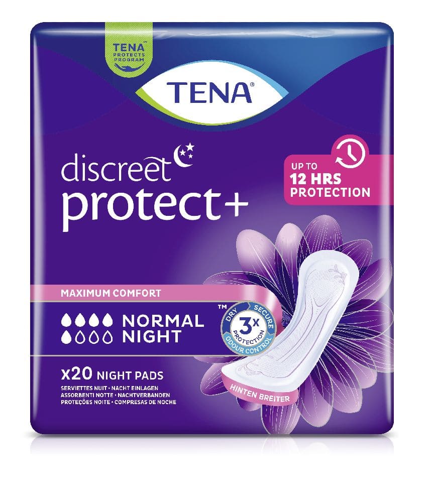 TENA Discreet Normal Night Inkontinenz Einlagen 20 St