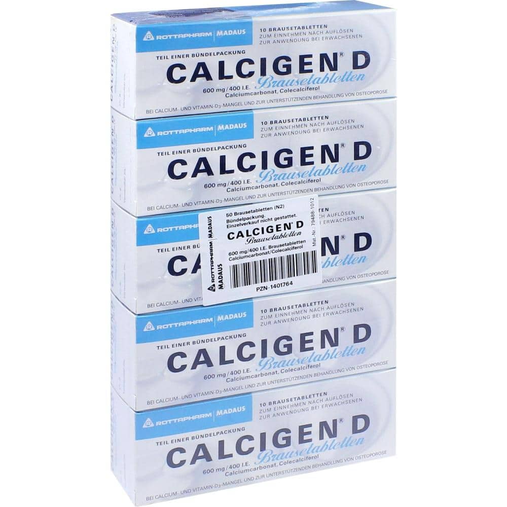 CALCIGEN D 600mg/400 I.E. 50 St Brausetabletten