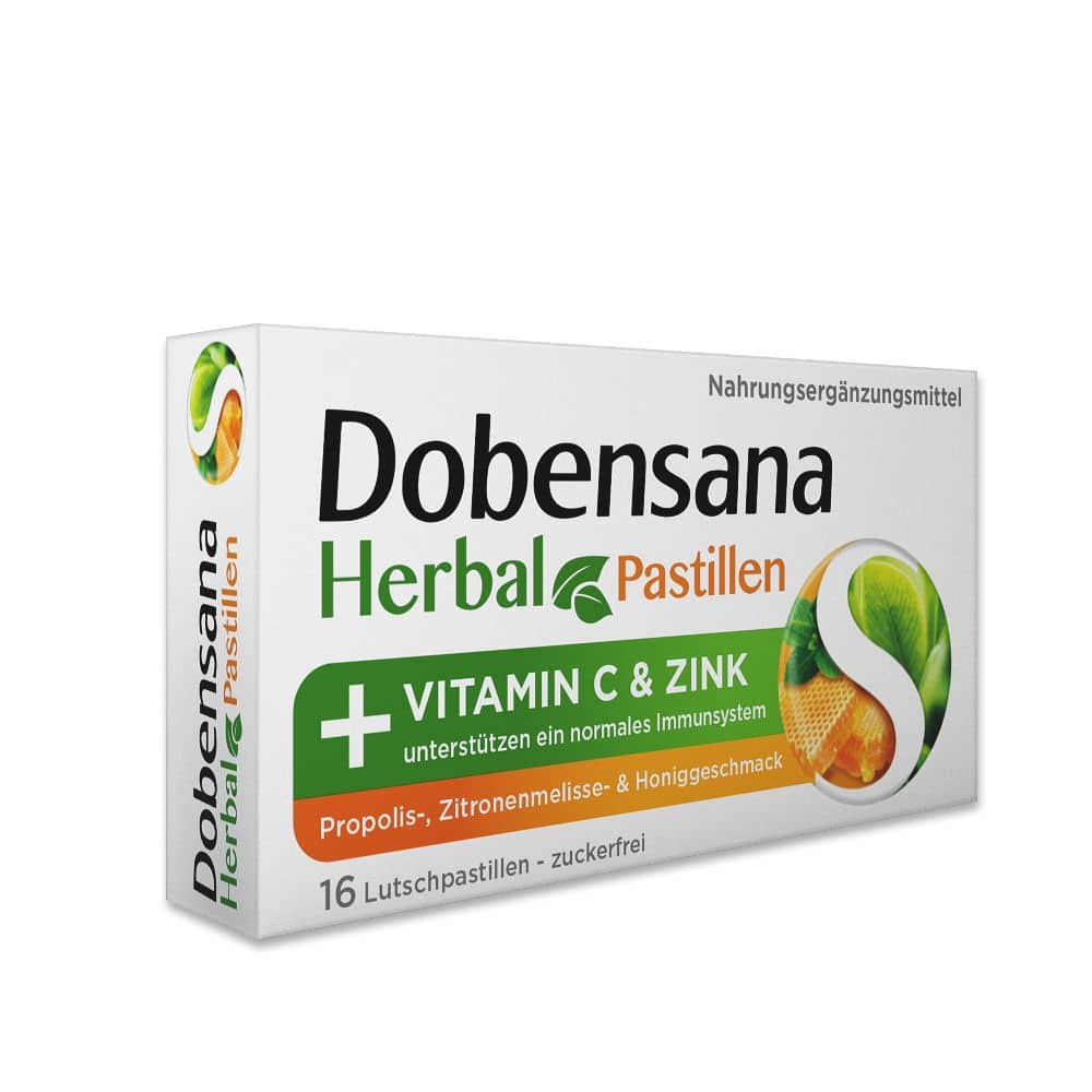 Dobensana Herbal + VITAMIN C & ZINK Honiggeschmack 16 St Lutschpastillen Dobensana Herbal + VITAMIN C & ZINK Honiggeschmack 16 St Lutschpastillen