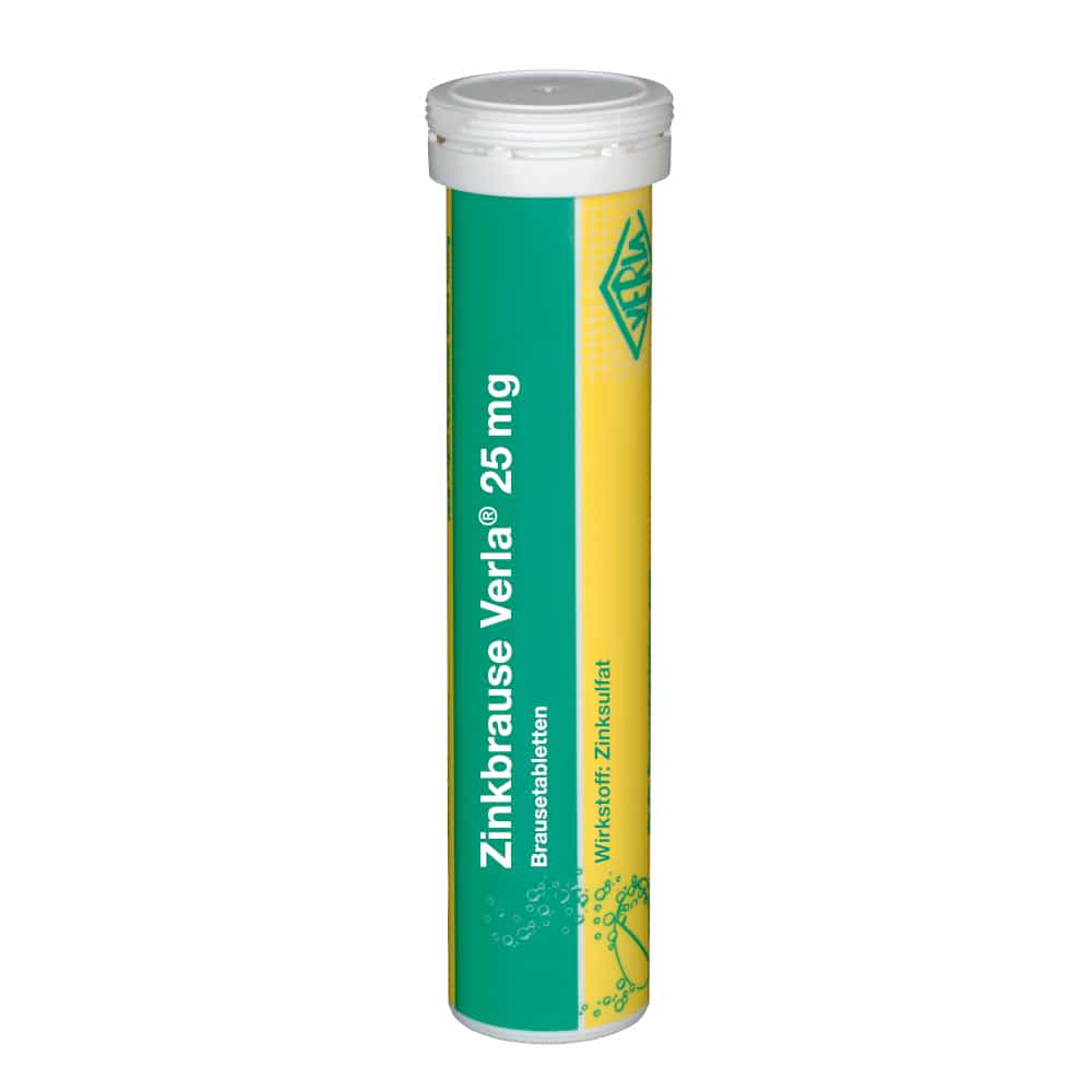 Zinkbrause Verla 25mg 20 St Brausetabletten