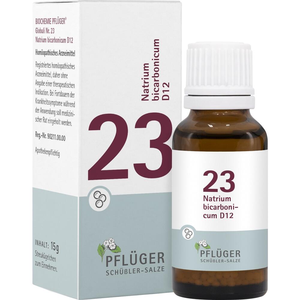 Schüßler-Salz Nr. 23 Natrium bicarbonicum D12 15 g Globuli