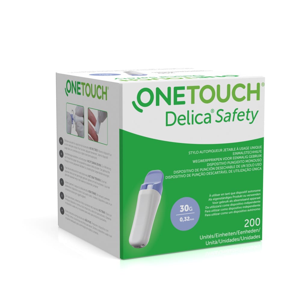 ONE TOUCH Delica Safety 30G Einmalstechhilfe 200 St Lanzetten