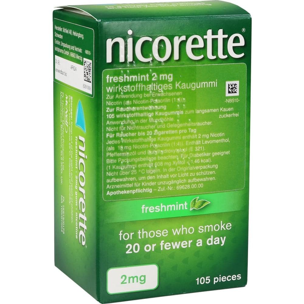 nicorette 2mg freshmint 105 St Kaugummi