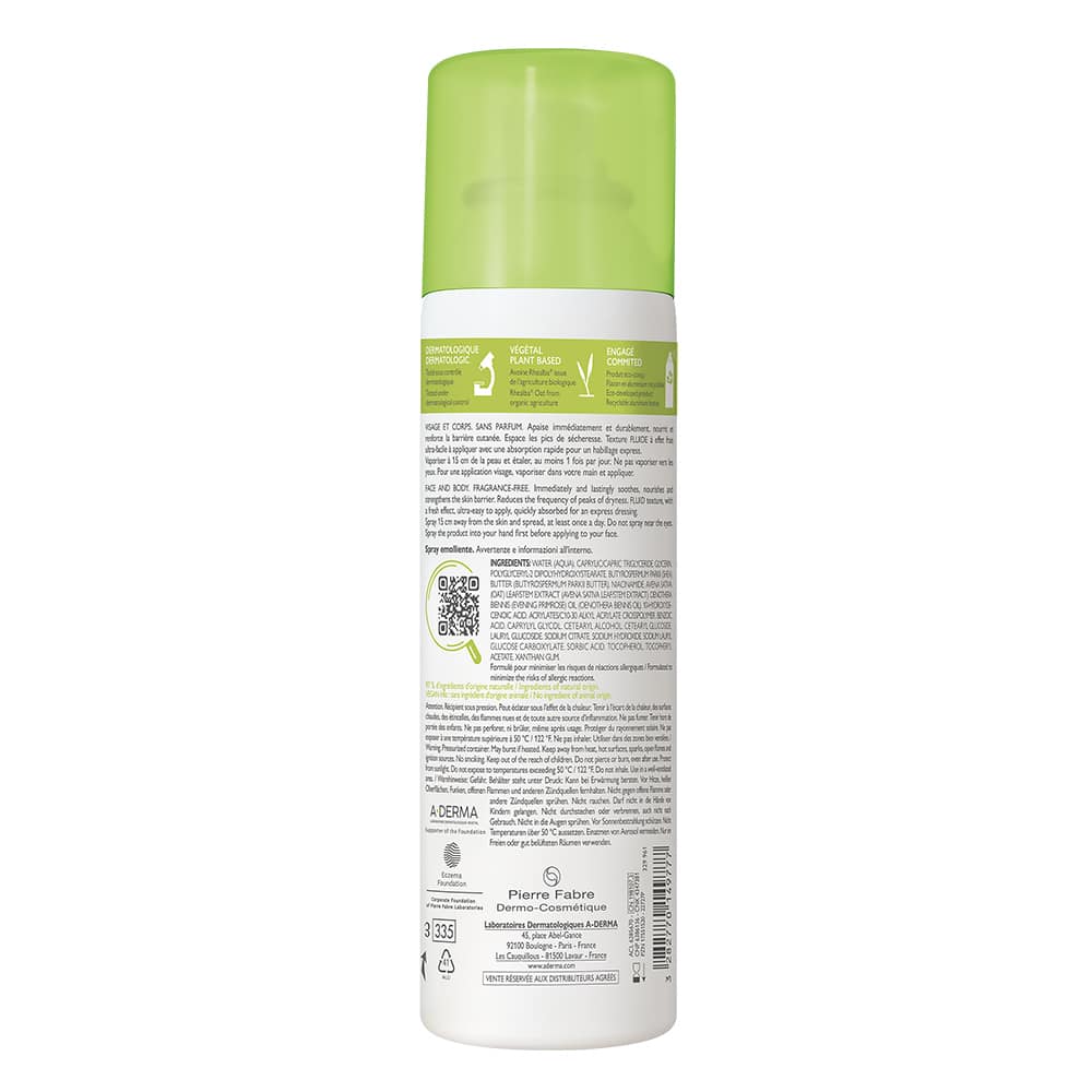 A-DERMA EXOMEGA CONTROL SPRAY RÜCKFETTEND 200 ml Spray