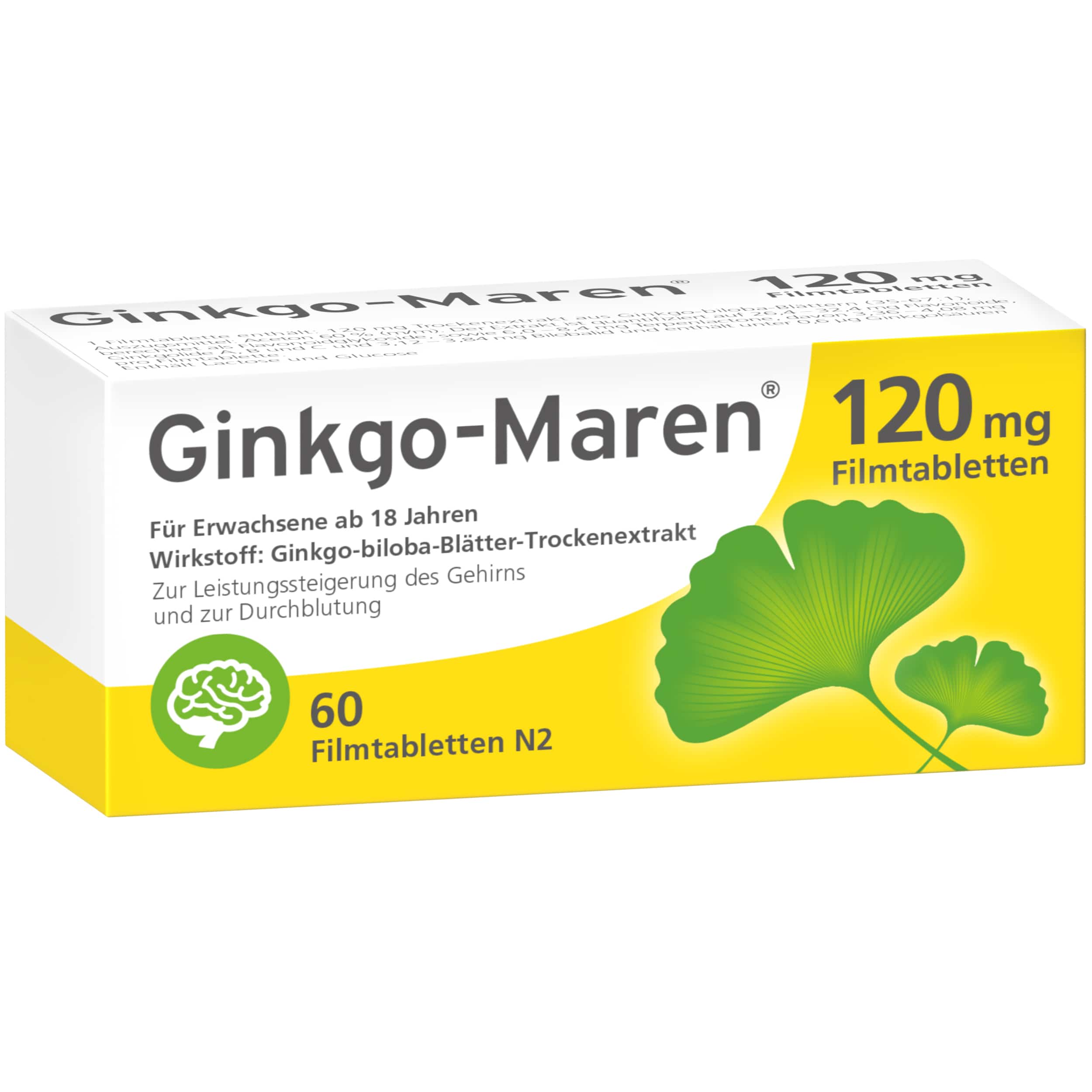 Ginkgo-Maren 120mg 60 St Filmtabletten