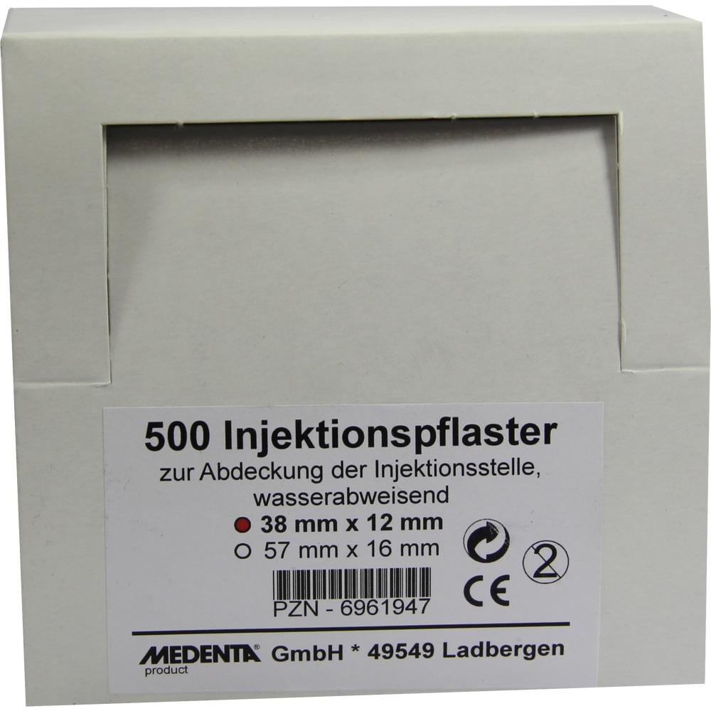 INJEKTIONSPFLASTER 12x38 mm 500 St Pflaster