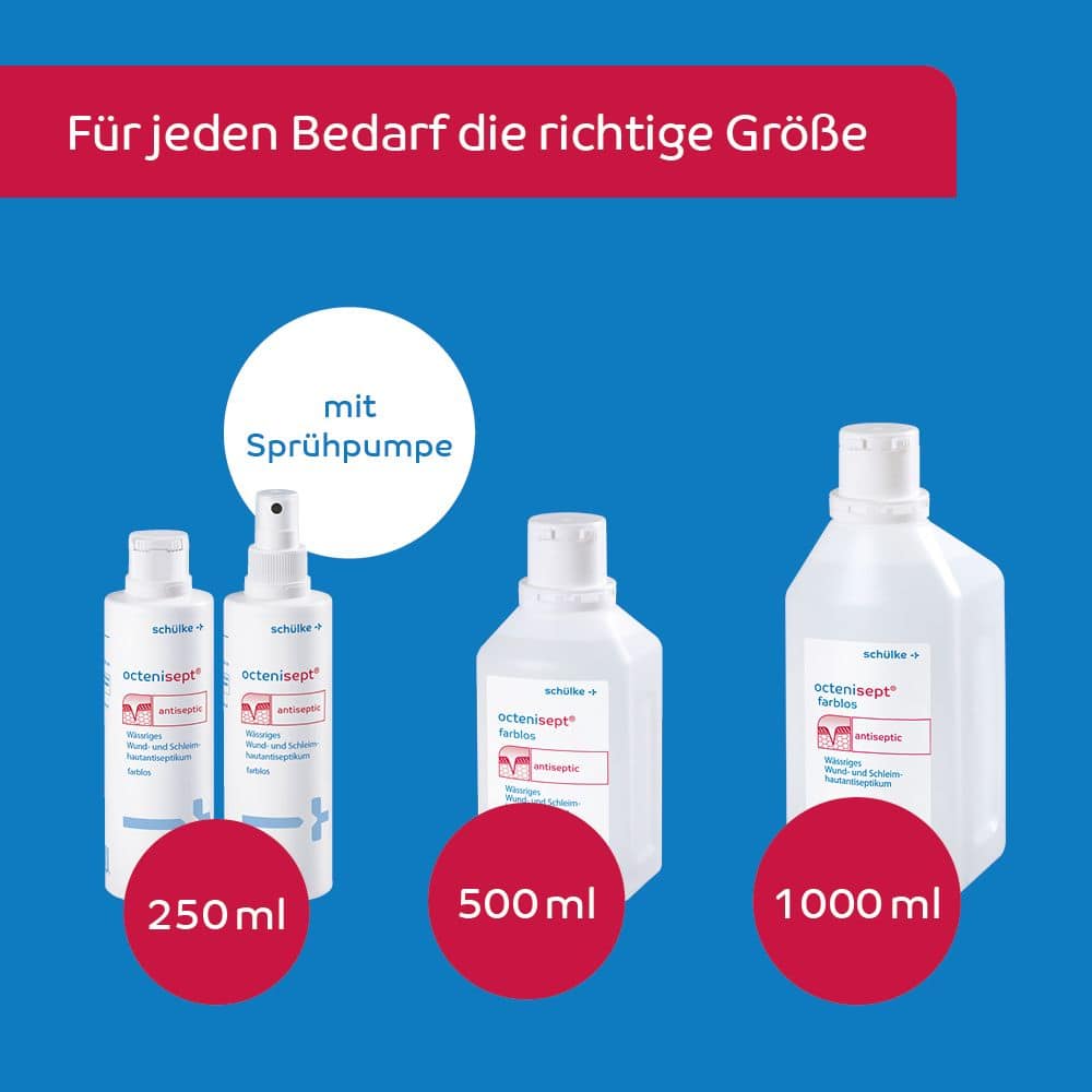 octenisept antiseptic Wund- und Schleimhautantiseptikum farblos 500 ml Lösung