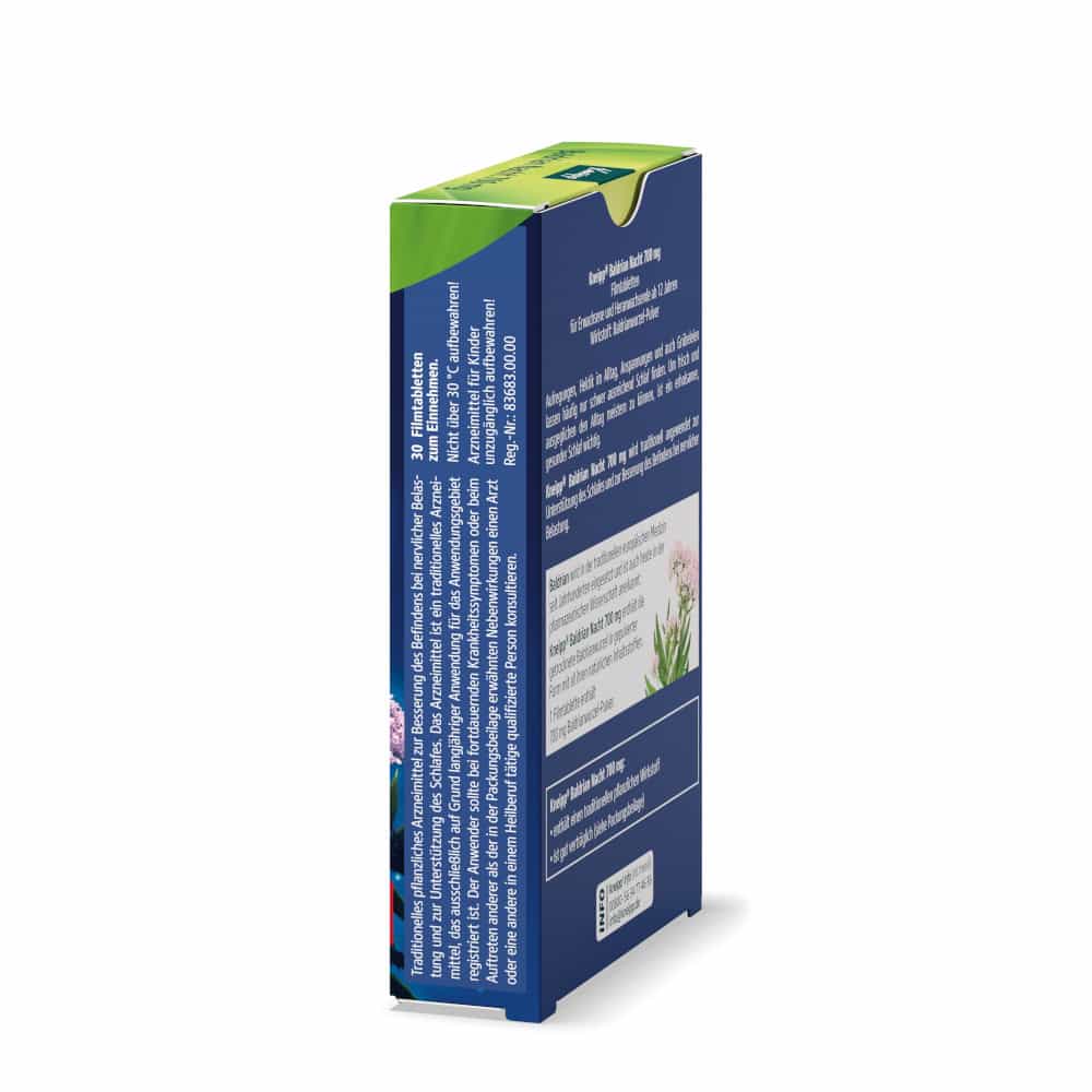 Kneipp Baldrian Nacht 700 mg  30 St Filmtabletten