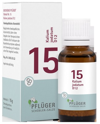 Schüßler-Salz Nr. 15 Kalium jodatum D12 15 g Globuli