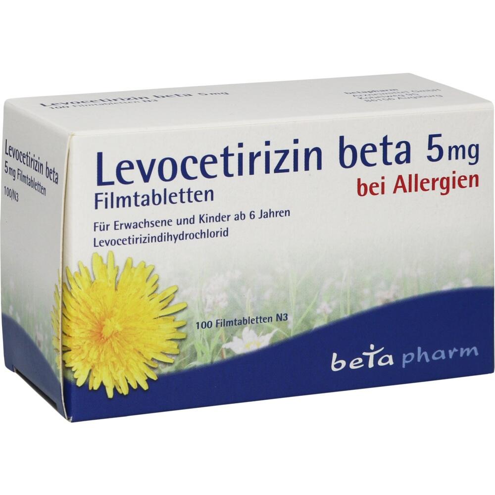 Levocetirizin Beta 5mg 100 St Filmtabletten