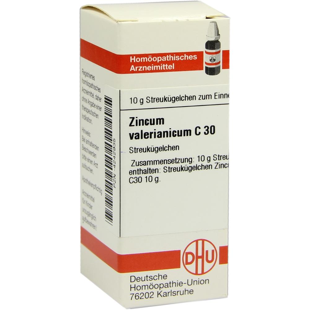 ZINCUM VALERIANICUM C 30 Globuli 10 g Globuli