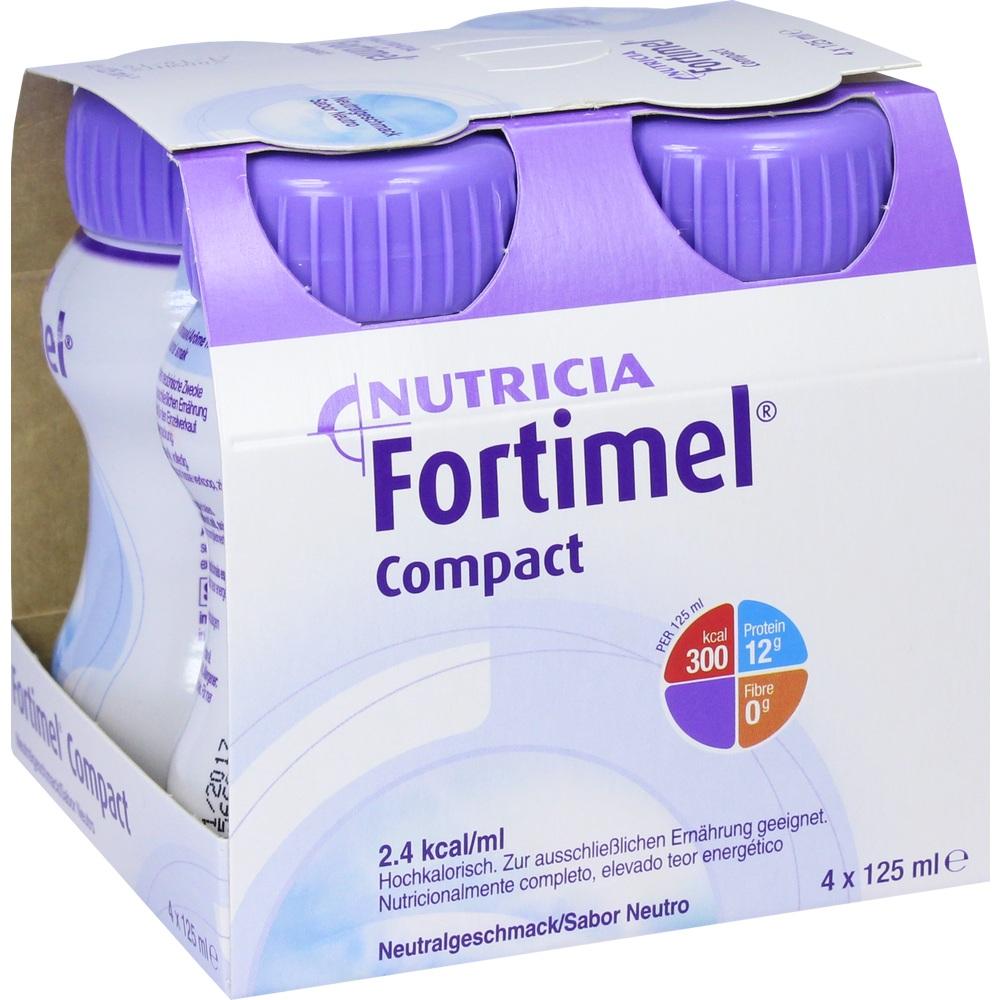 Fortimel Compact 2.4 Trinknahrung Neutral 4X125 ml Flüssigkeit