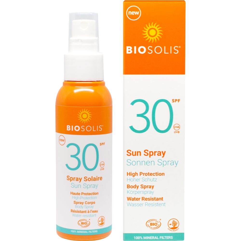 BIOSOLIS Bio Sonnenmilch Spray LSF 30  100 ml Spray