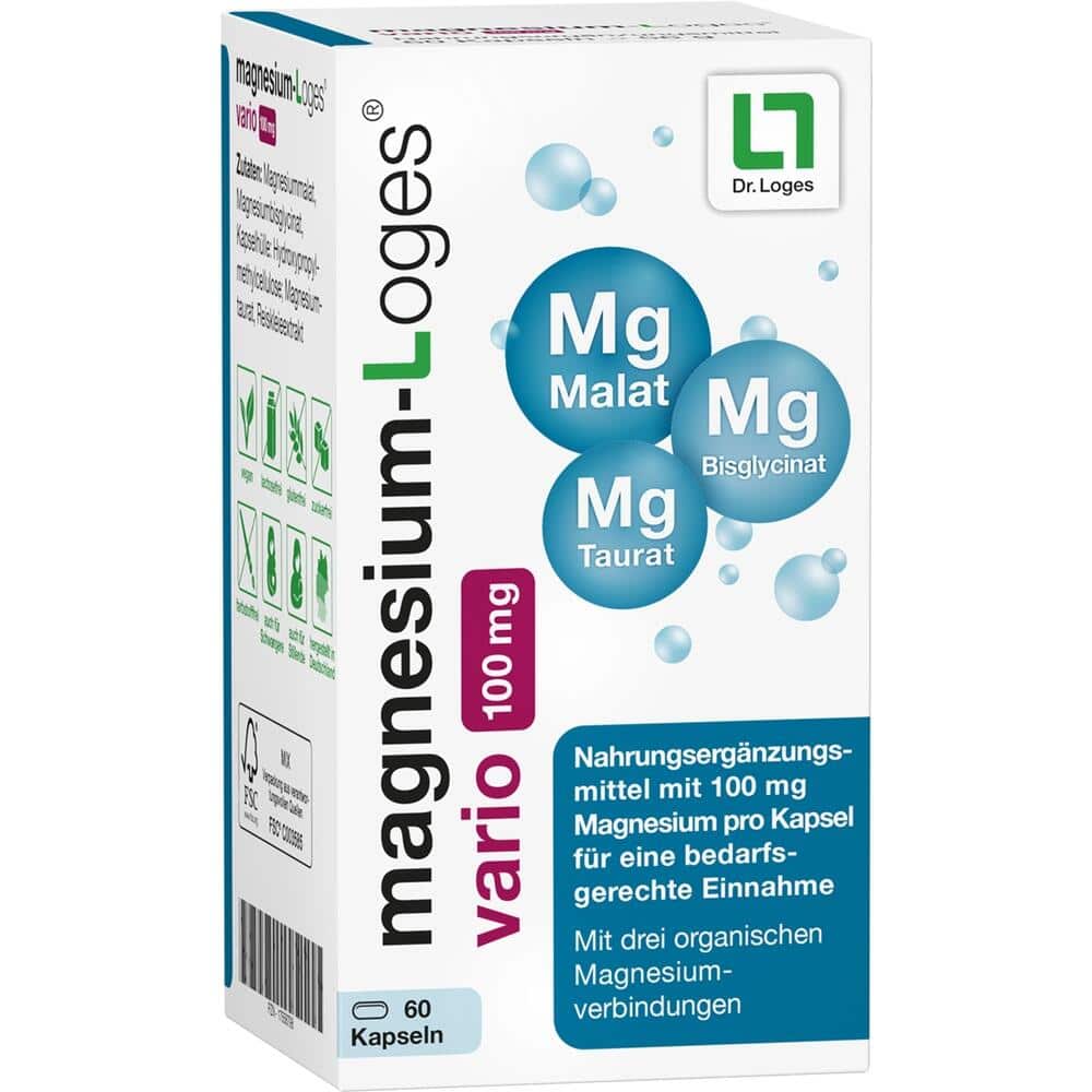 magnesium-Loges vario 100mg 60 St Kapseln