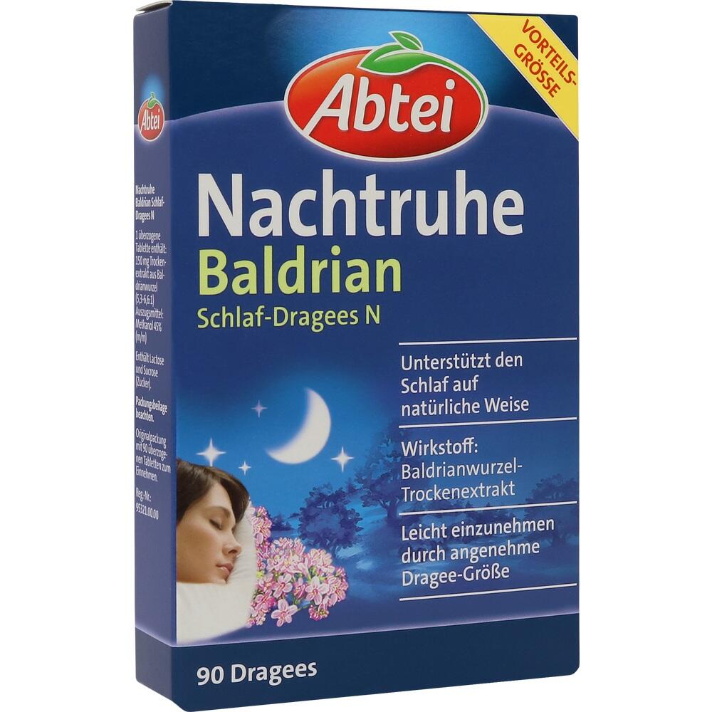 Abtei Nachtruhe Baldrian Schlaf-Dragees N  90 St Dragees