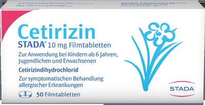 Cetirizin STADA 10 mg 50 St Filmtabletten