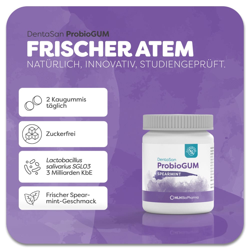 Dentasan Probiogum Spearmint Kaugummi 30 St Kaugummi