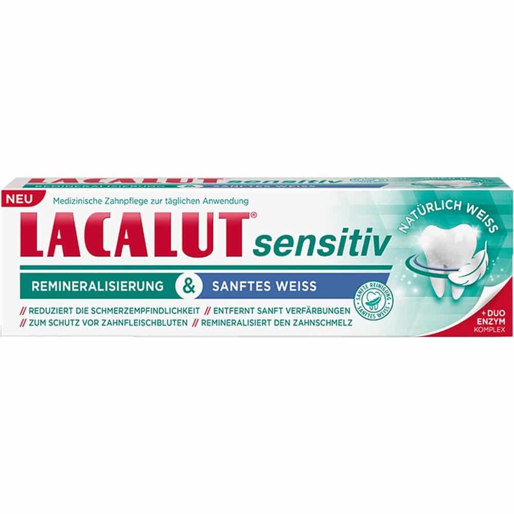 LACALUT sensitiv REMINERALISIERUNG & SANFTES WEISS 75 ml Zahncreme
